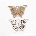 Openwork Butterfly Connector in 2 Metal Finishes for Jewelry Making view 1