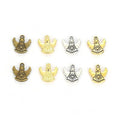 Skirted Angel Charms in Four Metal Finishes for Jewelry Making view 1
