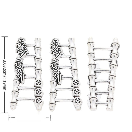 Bamboo Ladder Charm showing a bamboo-style ladder with raised Chinese characters