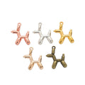 Balloon Dog Metal Charms in Five Polished Finishes view 1