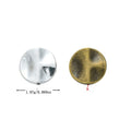 Smooth Round Spacer Beads in Antique Bronze and Silver Finishes view 1