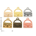 Openwork Handbag Metal Charms in Six Metallic Finishes view 1
