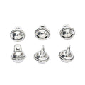 Antique Silver Round Jingle Bell Metal Pendant Charm view 1