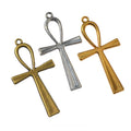 Ankh Cross Metal Charms in Five Finishes for Jewelry Making view 1