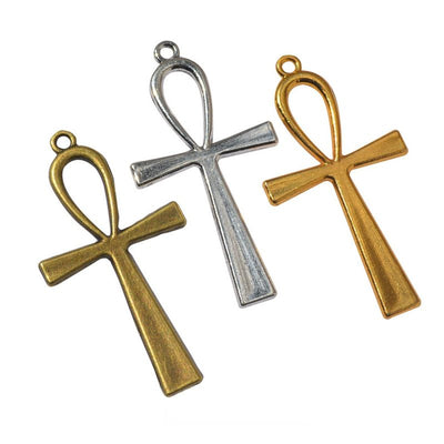 Group view of Ankh cross styles on a white background