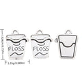 Dental Floss Box Metal Charm Pendant in 1 Finish for DIY Jewelry view 1