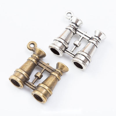Binocular Metal Charms grouped product view on a white background