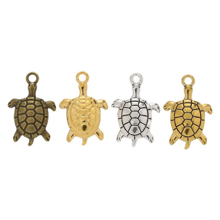 Vintage Turtle Charms in Multiple Finishes for Jewelry Making