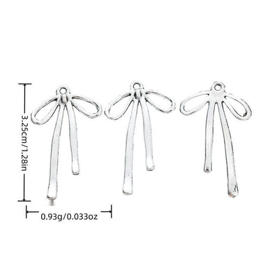 Long Ribbon Bow components shown from the front in all pictured options