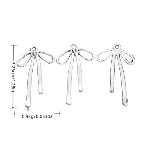 Long Ribbon Bow components shown from the front in all pictured options