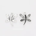 Curved Dragonfly Charm Metal Pendant for Jewelry Making view 1