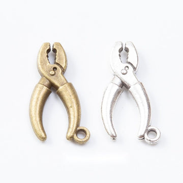 Pliers Tool Metal Charms in Two Antique Finishes Jewelry Components