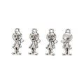 Hat Girl Detailed Metal Charm in 1 Finish for Crafting view 1