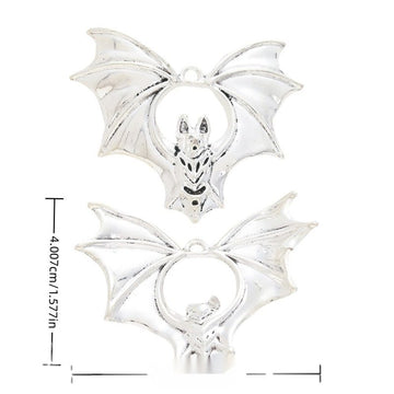 Skull Bat Vintage Metal Charm Pendant for Jewelry Making