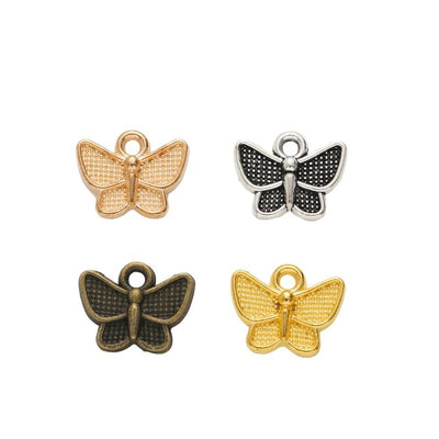 Textured Butterfly metal pieces shown in the available finishes.