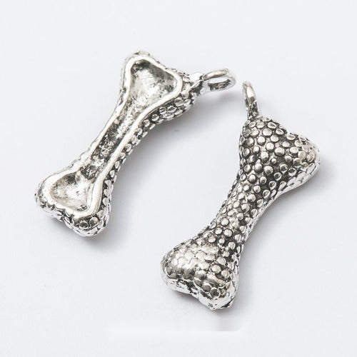 Textured Dog Bone metal piece showing overall shape and available finishes
