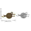 Yarn Ball and Needles Alloy Charm in 2 Pictured Options view 1