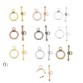 Round Toggle Clasp Metal Jewelry Components in 10 Distinct Finishes view 1