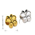 Butterfly Silhouette Slider Bead in 2 Metal Finishes for Jewelry Making view 1