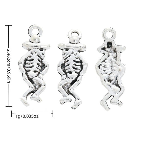 Dancing Skeleton components shown from the front in all pictured options