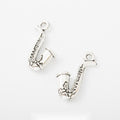 Saxophone Charm in One Finish with Detailed Metalwork for Jewelry Making view 1