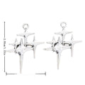 Four Point Star Cluster Charm in Antique Silver Finish view 1