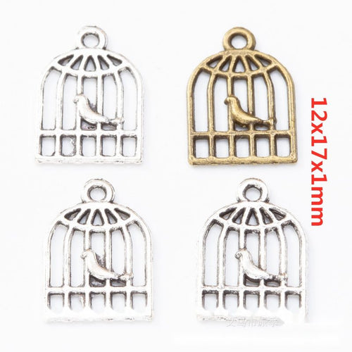 Bird Cage Charm shown on a white background