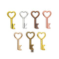 Heart Bow Key Metal Charm in 7 Distinct Finishes for Jewelry Making view 1