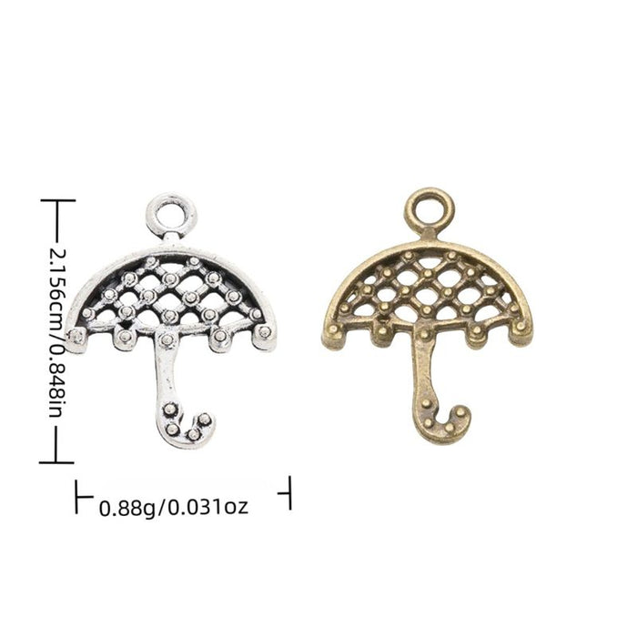Lattice Umbrella Charm Metal Jewelry Making Component