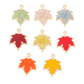 Enamel Maple Leaf Alloy Charm in 8 Pictured Options view 1