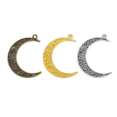 Group view of the available filigree crescent charms