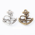 2-Finish Rope Wrapped Anchor Metal Jewelry Components for Crafts view 1