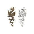 Long Winged Dragon Charm Metal Pendant for Jewelry Making view 1