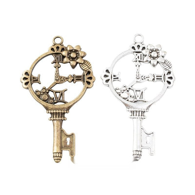 Bird Key Charm grouped finish options on a white background