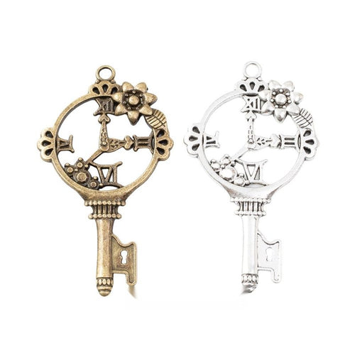 Bird Key Charm grouped finish options on a white background