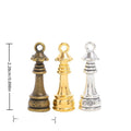 Chess Bishop Metal Charm in 3 Distinct Finishes for Jewelry Making view 1
