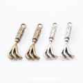 Whisk Charm in 2 Finishes Metal Component for Jewelry Making view 1