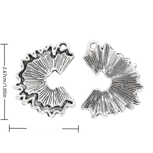 Antique Silver pencil shaving charm shown in product image 1