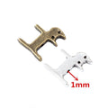 Tiny Hole Cat Bead Alloy Jewelry Making Component in 2 Finish Options view 1