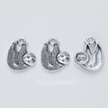 Textured Koala Metal Charm in Antique Silver Finish view 1