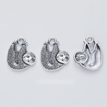 Textured Koala Metal Charm in Antique Silver Finish