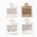 Yarn Card Charm DIY Metal Pendant for Jewelry Making view 1