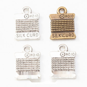 Yarn Card Charm DIY Metal Pendant for Jewelry Making