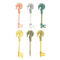 Seahorse Skeleton Key Charm in Multiple Metal Finishes for Jewelry Making view 1