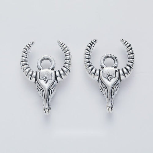 Curled Ram Head metal piece showing overall shape and available finishes