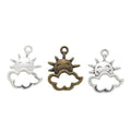 Cloud Face Sun Charm Metal Pendant for Jewelry Making view 1