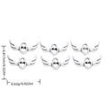 Winged Heart Bead Alloy Bead in Antique Silver Finish view 1
