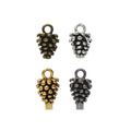 Textured Pine Cone Charm In 4 Metal Finishes For Jewelry Making view 1