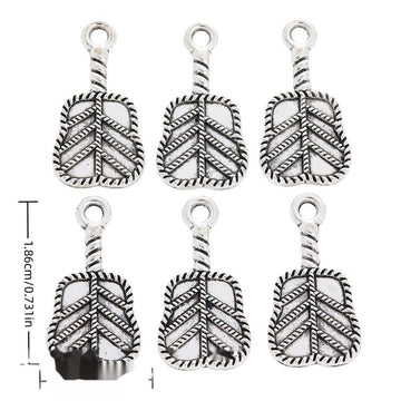Leaf-Shaped Fan Metal Charm in 1 Finish for Jewelry Making