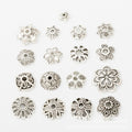 Floral Bead Cap Metal Jewelry Components in 10 Distinct Finishes view 1